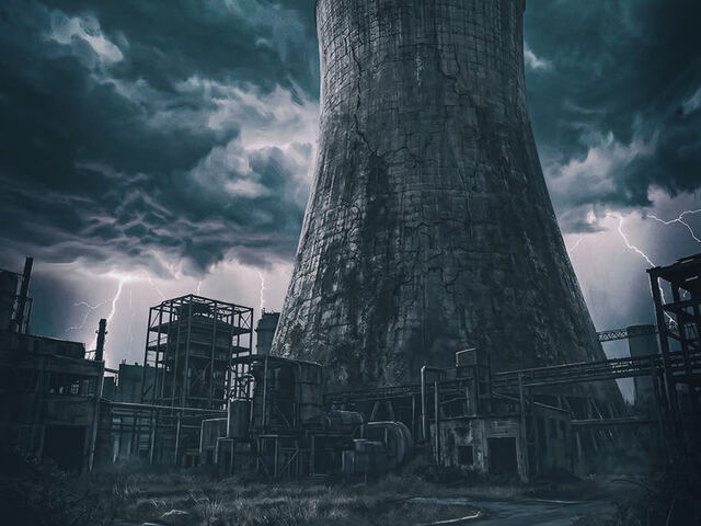 Mein Kühlturm-Bild mit der LUT Nordic Noir, kostenlos zum Herunterladen.